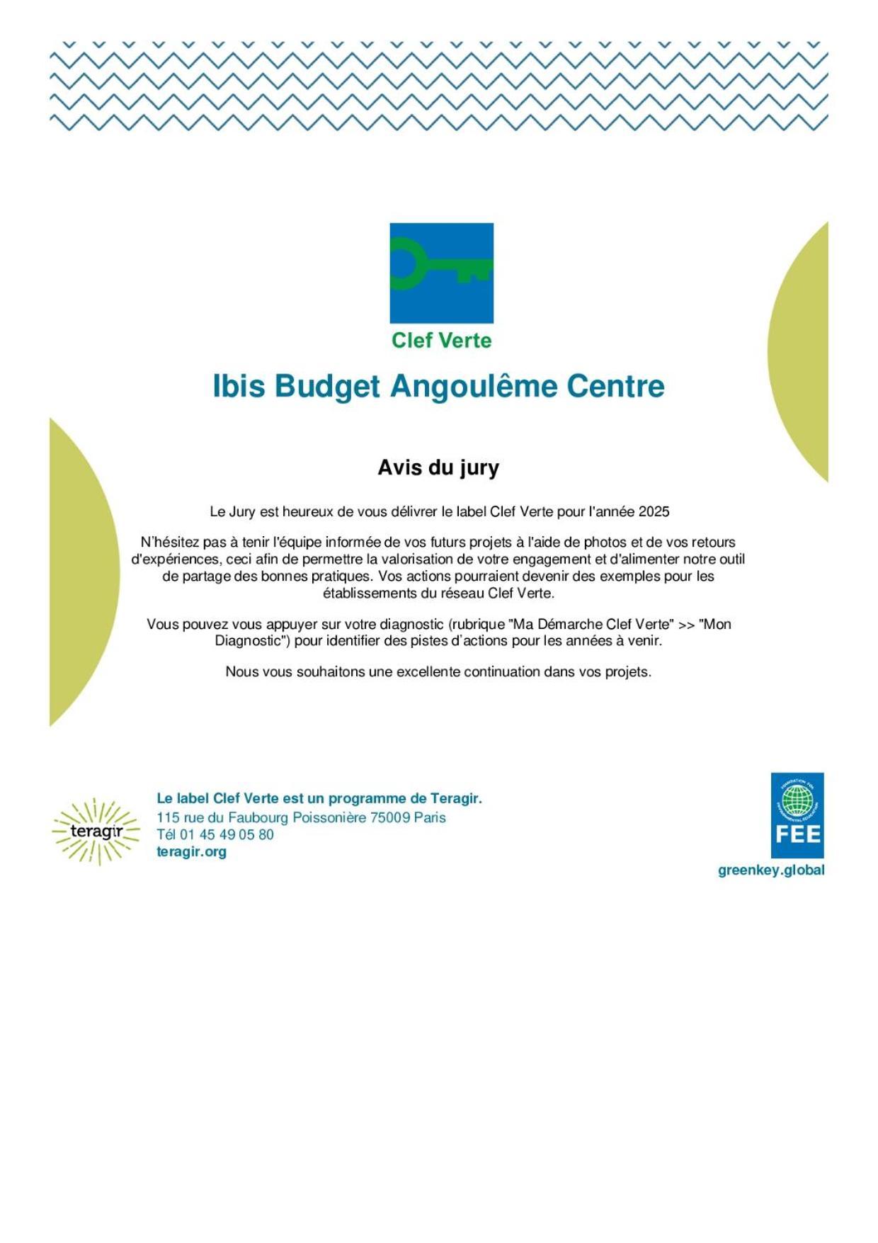 ibis budget Angoulême Centre Exterior foto